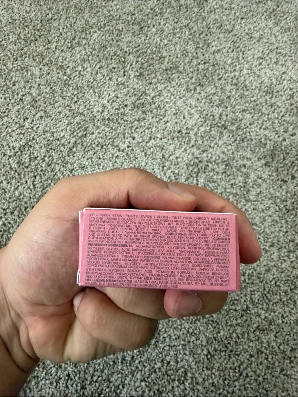 Milk Makeup Pink Lipstick Box